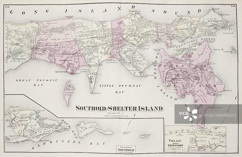 纽约长岛地图图片素材
