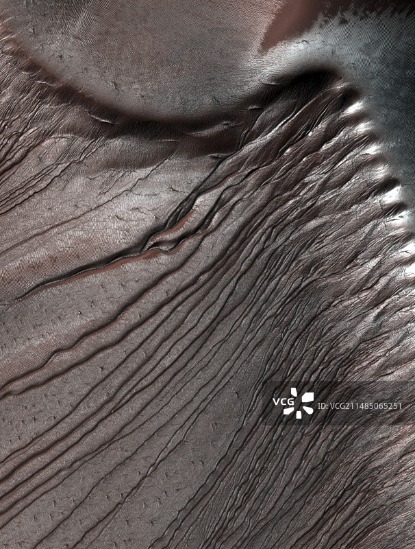 火星上的沙丘图片素材