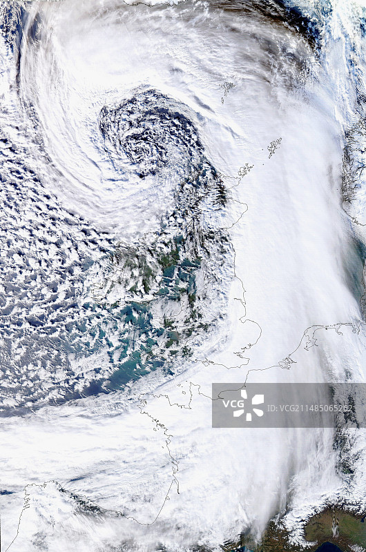 2014年1月英国的低气压图片素材