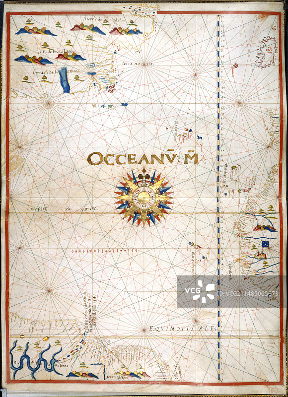 大西洋海图图片素材