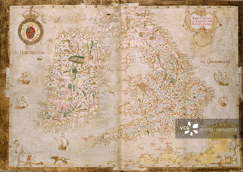 大不列颠及爱尔兰地图图片素材