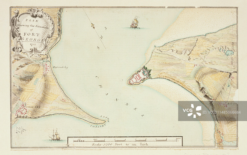 乔治堡平面图图片素材