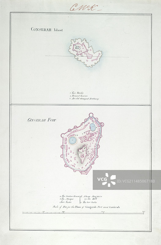 孔塞拉岛和金杰拉堡垒图片素材