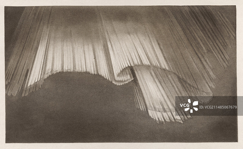 19世纪30年代的极光展示图片素材