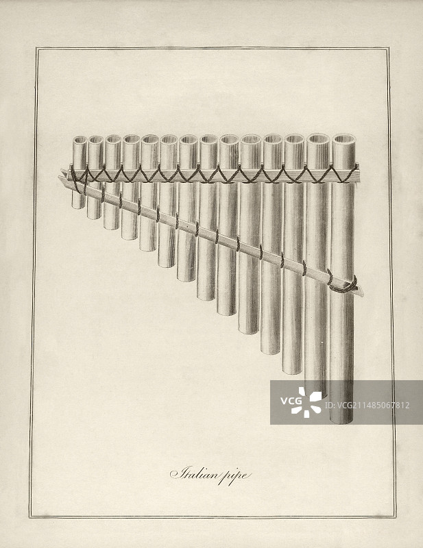 意大利音管，1792年图片素材