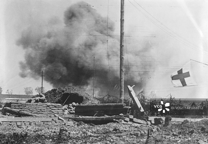 第一次世界大战的炮击图片素材