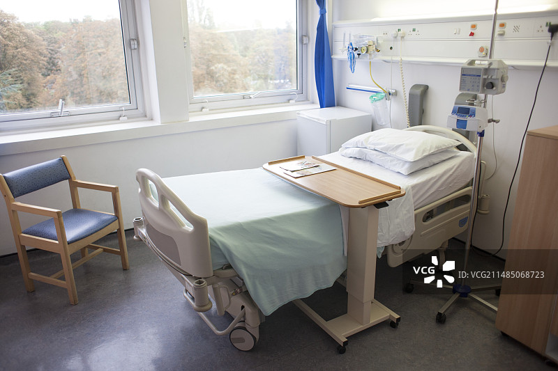 囊性纤维化患者的医院病房图片素材