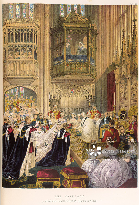 威尔士亲王的婚礼图片素材