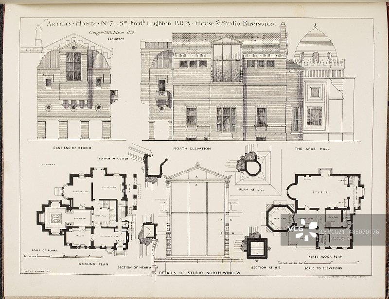 弗雷德里克·莱顿爵士的住宅图片素材