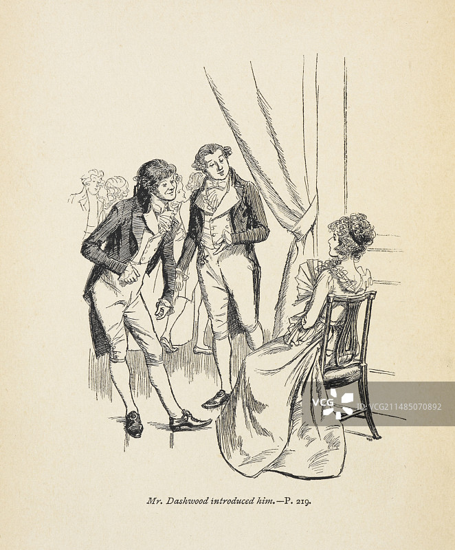 达什伍德先生介绍了他图片素材