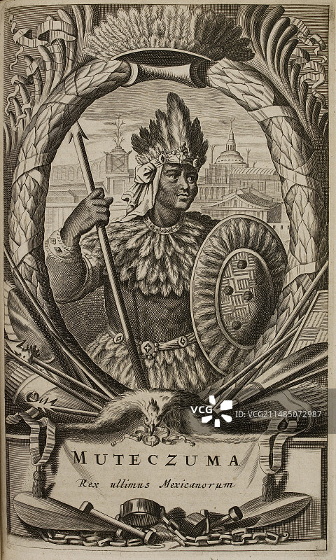 蒙特祖马二世的肖像图片素材