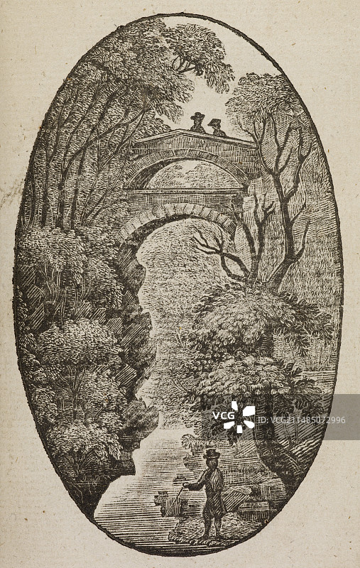 卡迪根郡的魔鬼桥图片素材