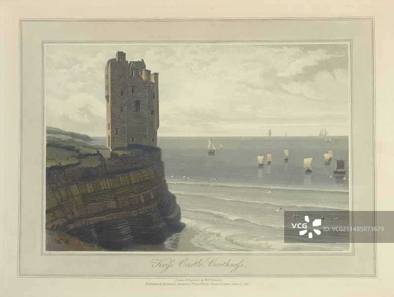 凯斯内斯郡的凯斯城堡图片素材