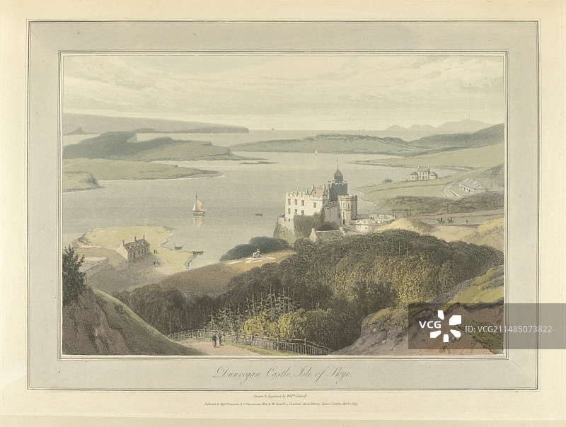 英国斯凯岛邓韦根城堡图片素材