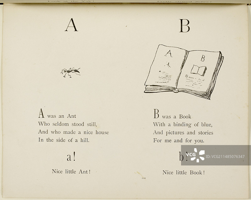 爱德华·李尔的荒诞字母表图片素材