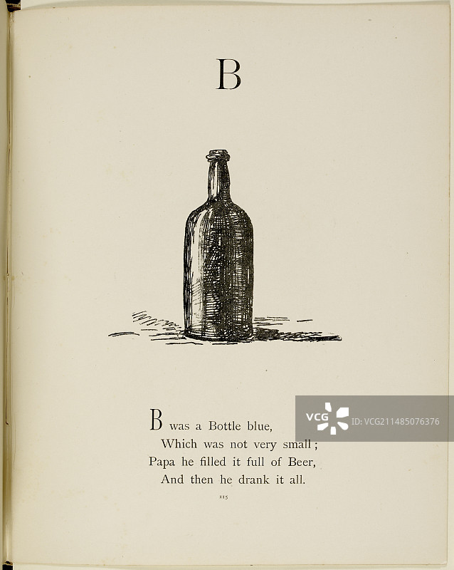 爱德华·李尔的荒诞字母表图片素材