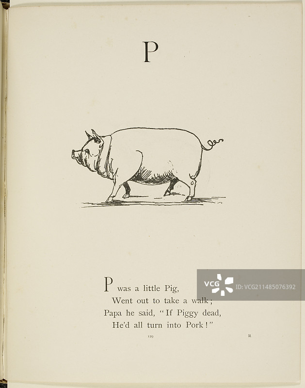 爱德华·李尔的荒诞字母表图片素材