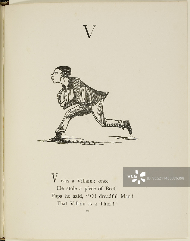 爱德华·李尔的荒诞字母表图片素材