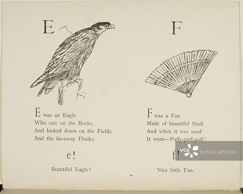 爱德华·李尔的荒诞字母表图片素材