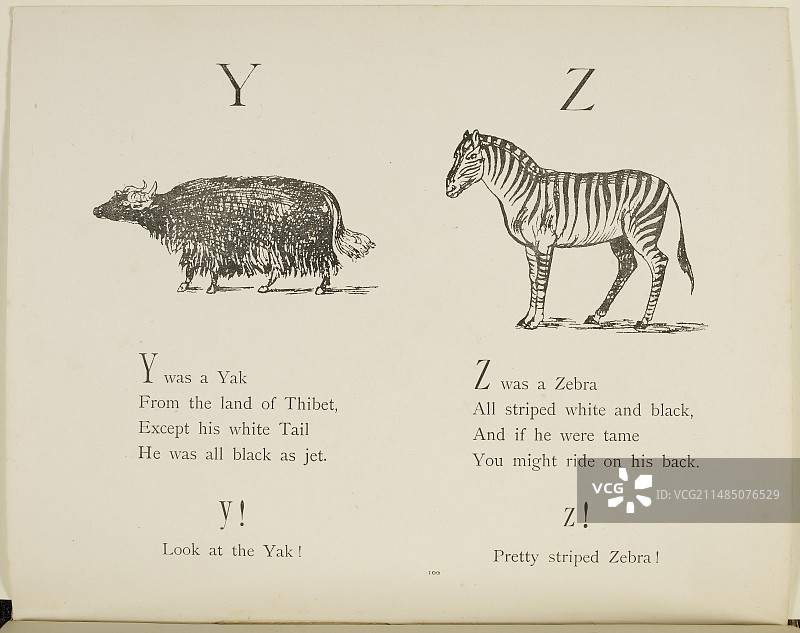 爱德华·李尔的荒诞字母表图片素材