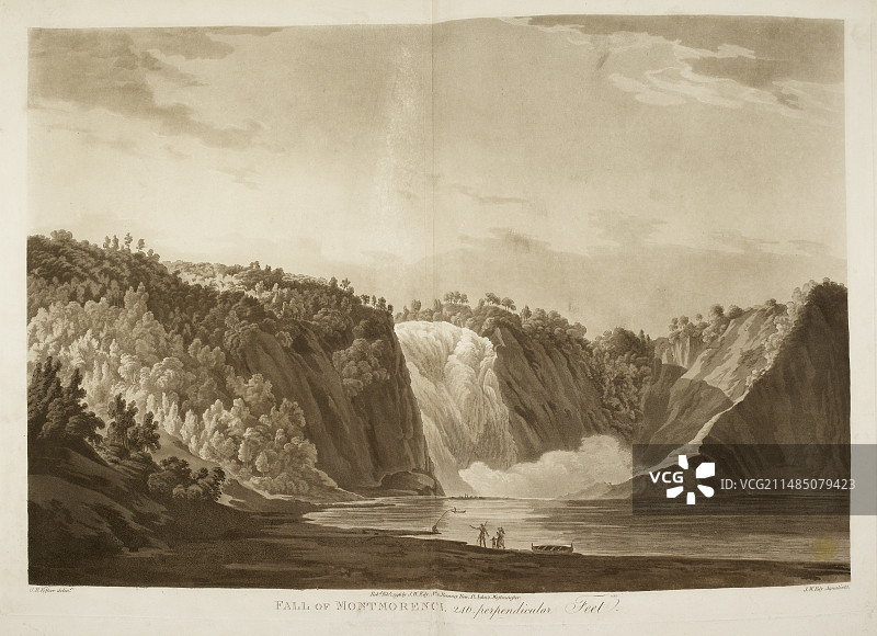 蒙莫朗西瀑布图片素材