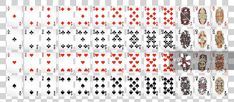 用于扑克的扑克牌图片素材