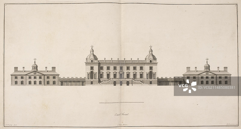 诺福克霍顿庄园正立面图片素材