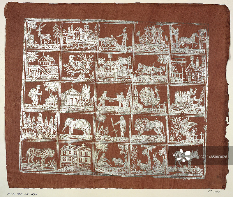 装饰P的奥尔加·赫希收藏品图片素材