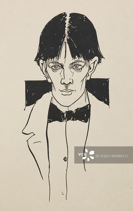 奥布里·比亚兹莱 портрет图片素材