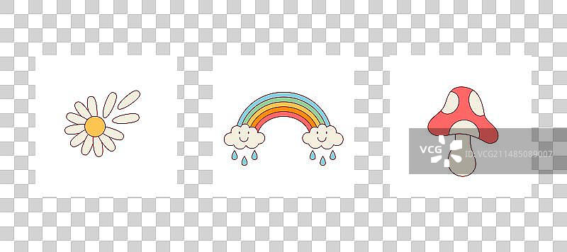 时髦元素卡片套装图片素材