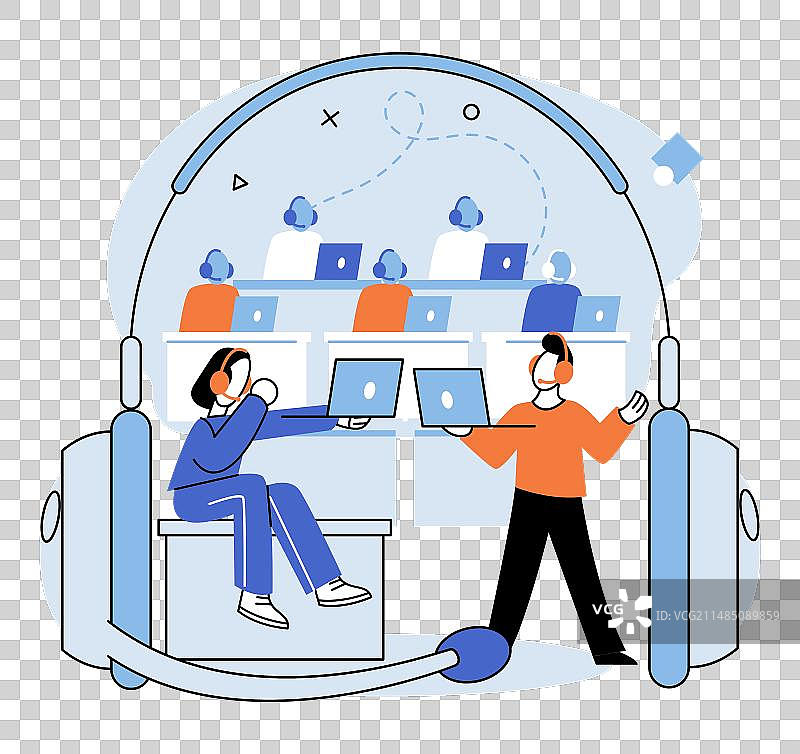 呼叫中心热线高效管理图片素材