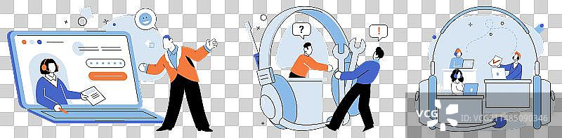 客户关怀提供卓越服务图片素材