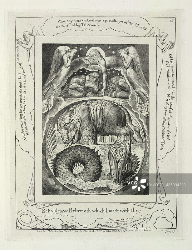 贝希摩斯和利维坦图片素材