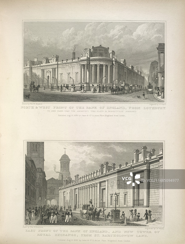 英国银行和皇家交易所图片素材