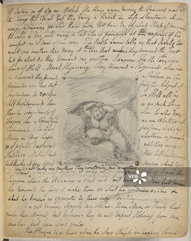 威廉·布莱克的笔记本图片素材