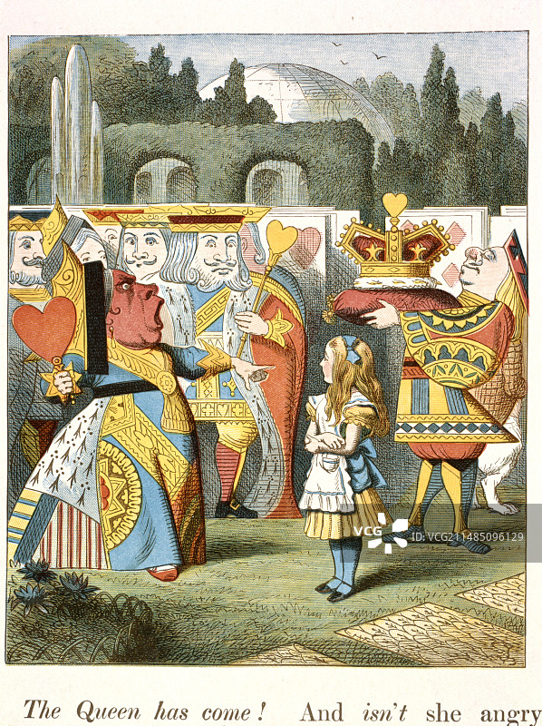 愤怒的红心女王图片素材