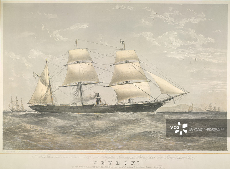 P&O锡兰号蒸汽船图片素材