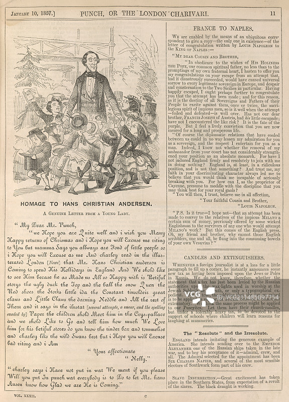 致敬汉斯·克里斯汀·安徒生图片素材