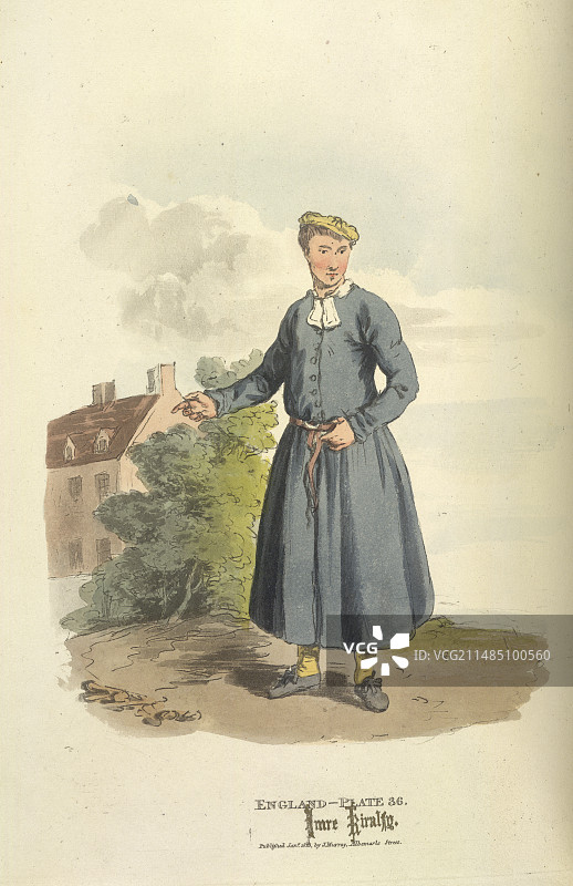 穿蓝色外套的男孩图片素材