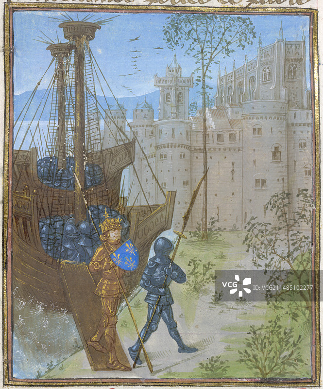 波旁公爵下船图片素材