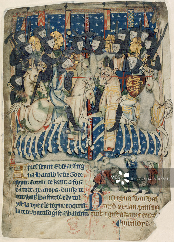 威廉公爵与哈罗德国王图片素材