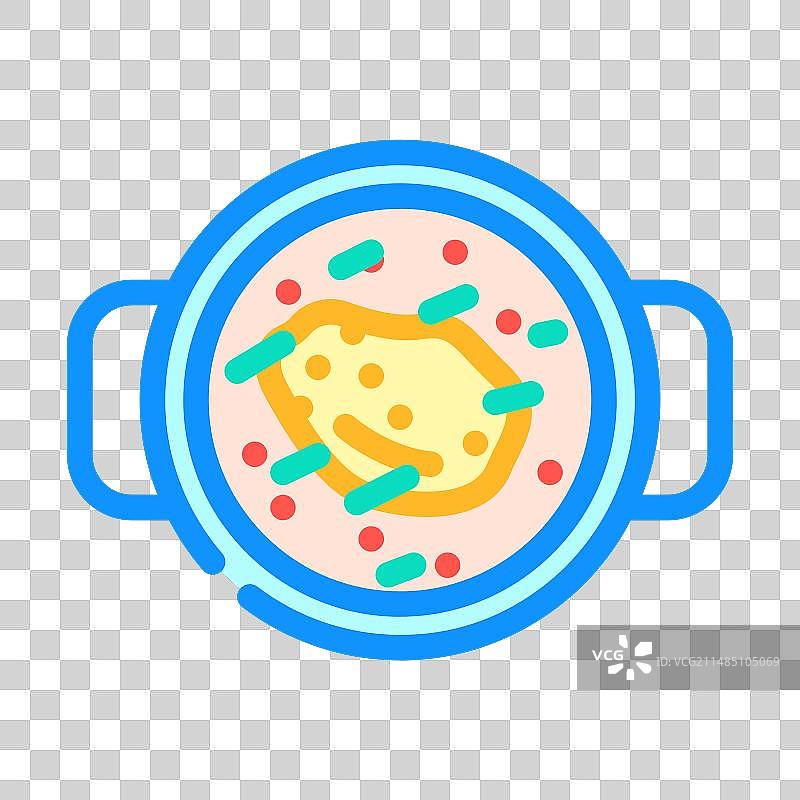 法式洋葱汤美食彩色图标图片素材