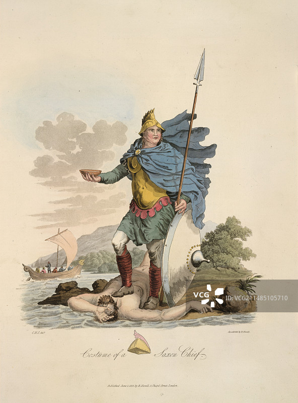 一位撒克逊酋长图片素材