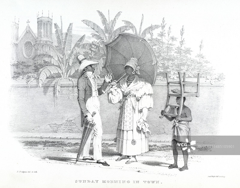 城镇中的周日图片素材