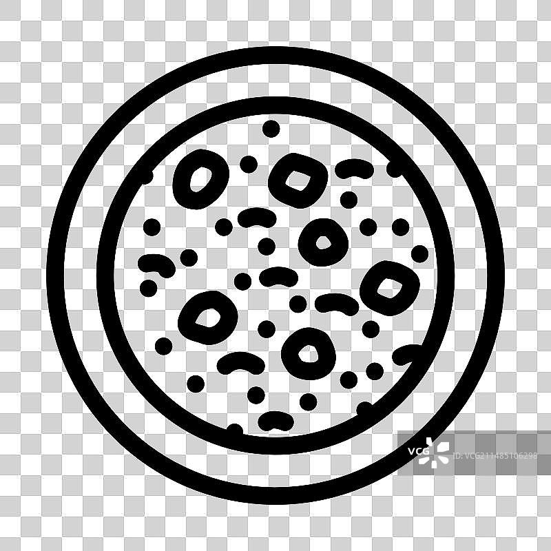 墨西哥牛肚汤墨西哥菜系线性图标图片素材