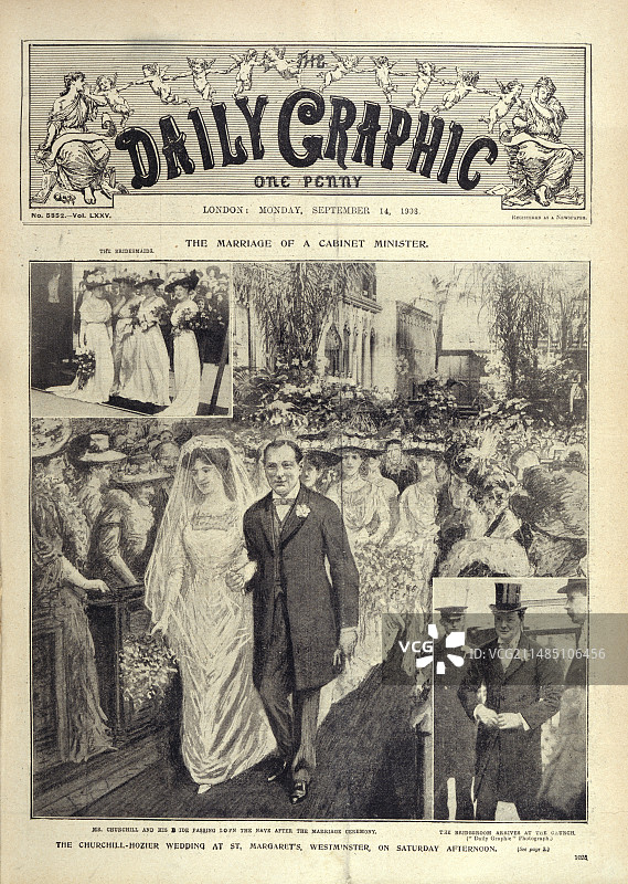丘吉尔-霍齐尔婚礼图片素材