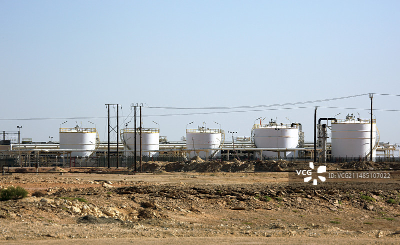 阿曼的天然气生产图片素材
