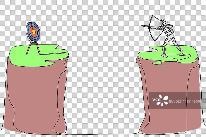 连续单线画宇航员图片素材