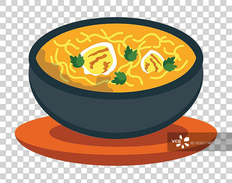 缅甸鱼汤粉图片素材