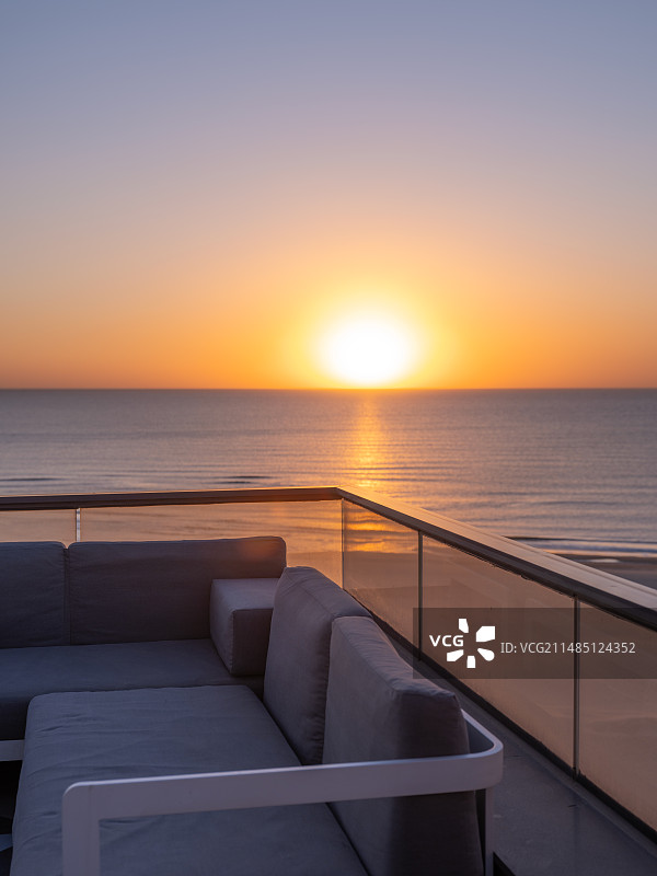 日落时的海景图片素材